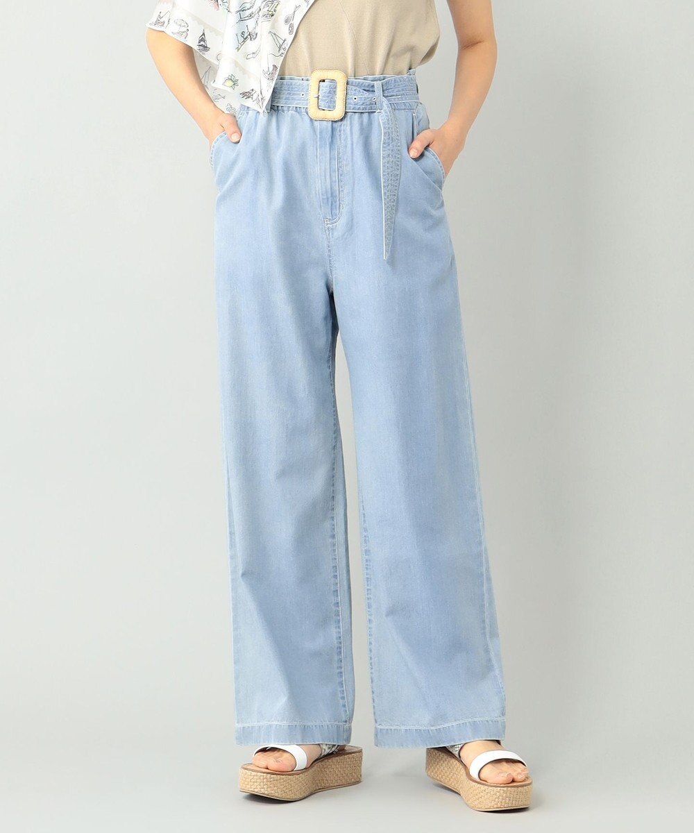 ベルト付デニムパンツ Grace Continental Grace Continental グレースコンチネンタル 通販