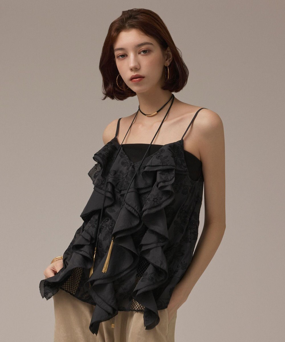 GRACE CONTINENTAL エンブロイダリーキャミブラウス 