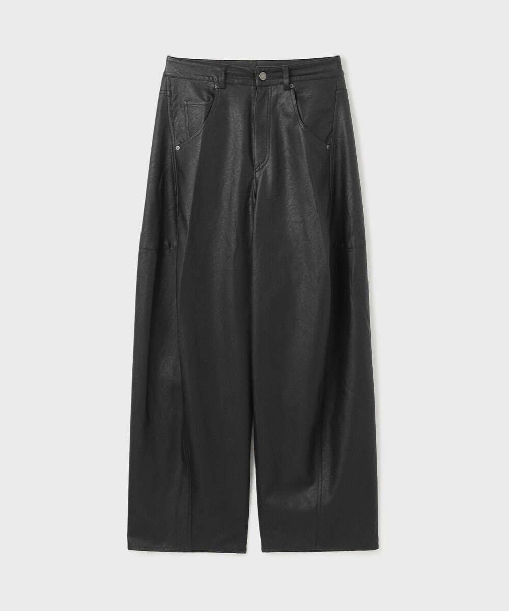 GRACE CONTINENTAL クラッシュレザーエッグパンツ 