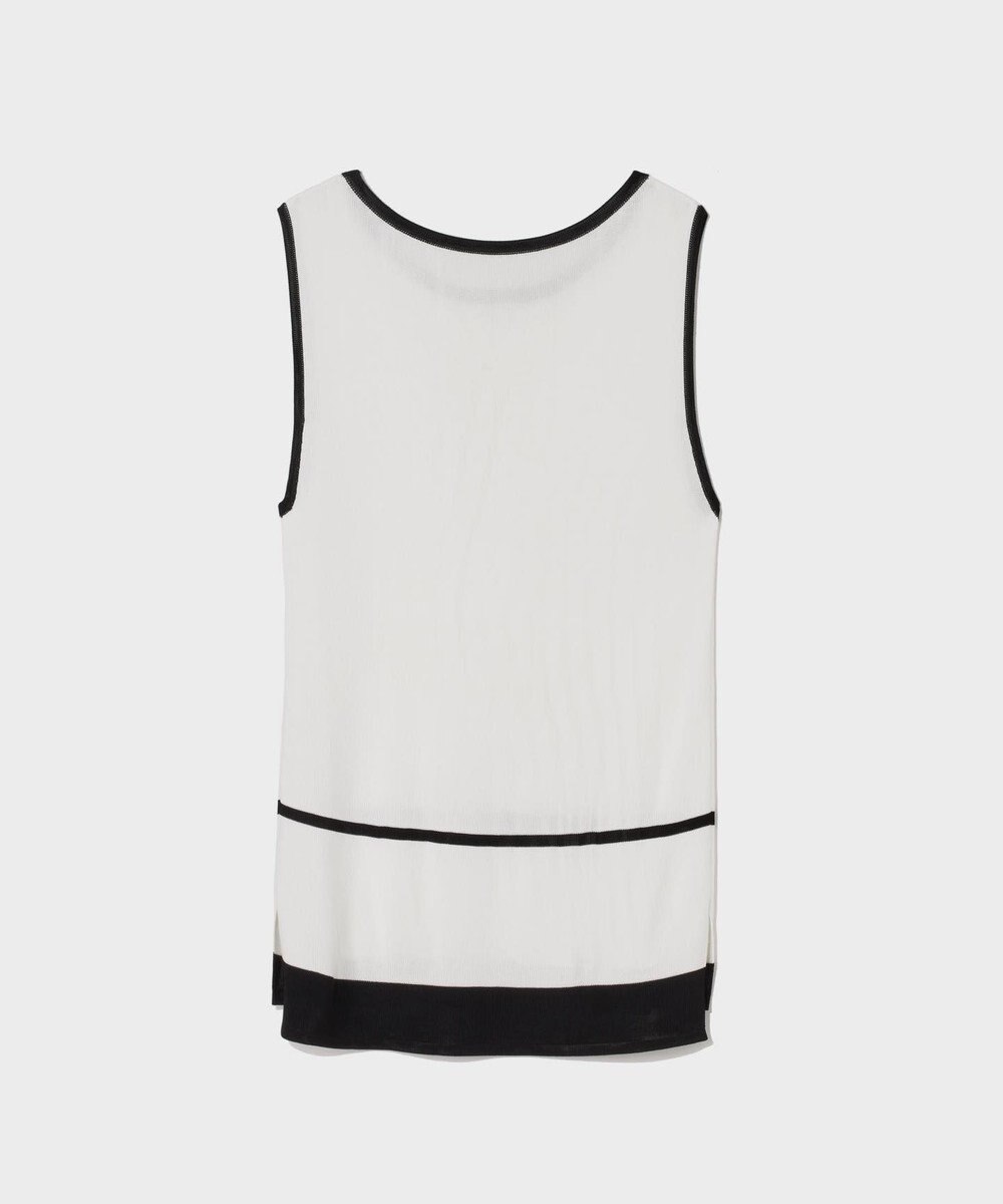 GRACE CONTINENTAL ラインニットノースリーブ