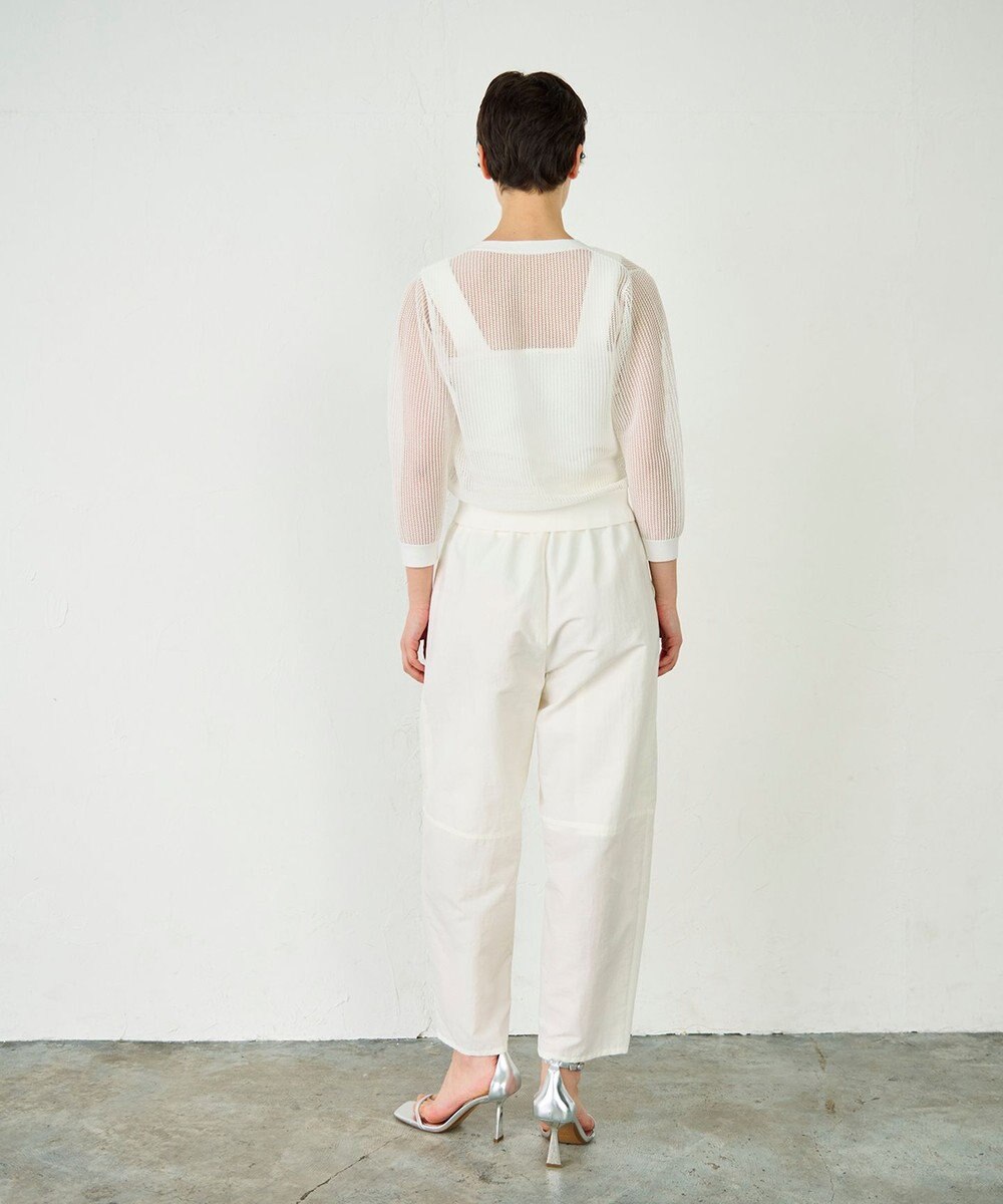 GRACE CONTINENTAL メッシュニットカーディガン 