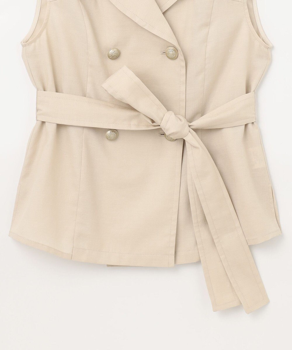 GRACE CONTINENTAL リネンタッチダブルブラウス 