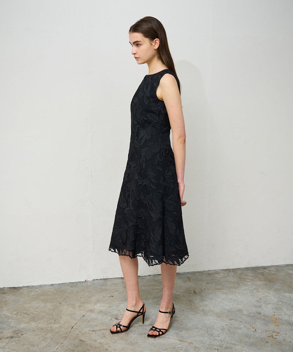 GRACE CONTINENTAL ケミカルリーフドレス 