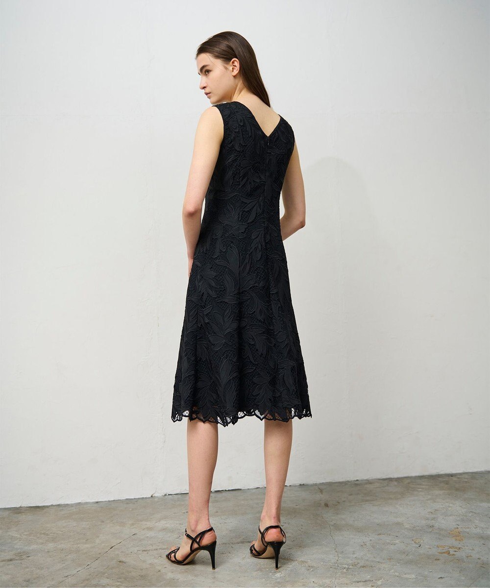 GRACE CONTINENTAL ケミカルリーフドレス 