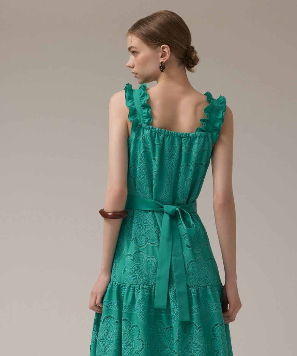 GRACE CONTINENTAL カットワーク刺繍ワンピース