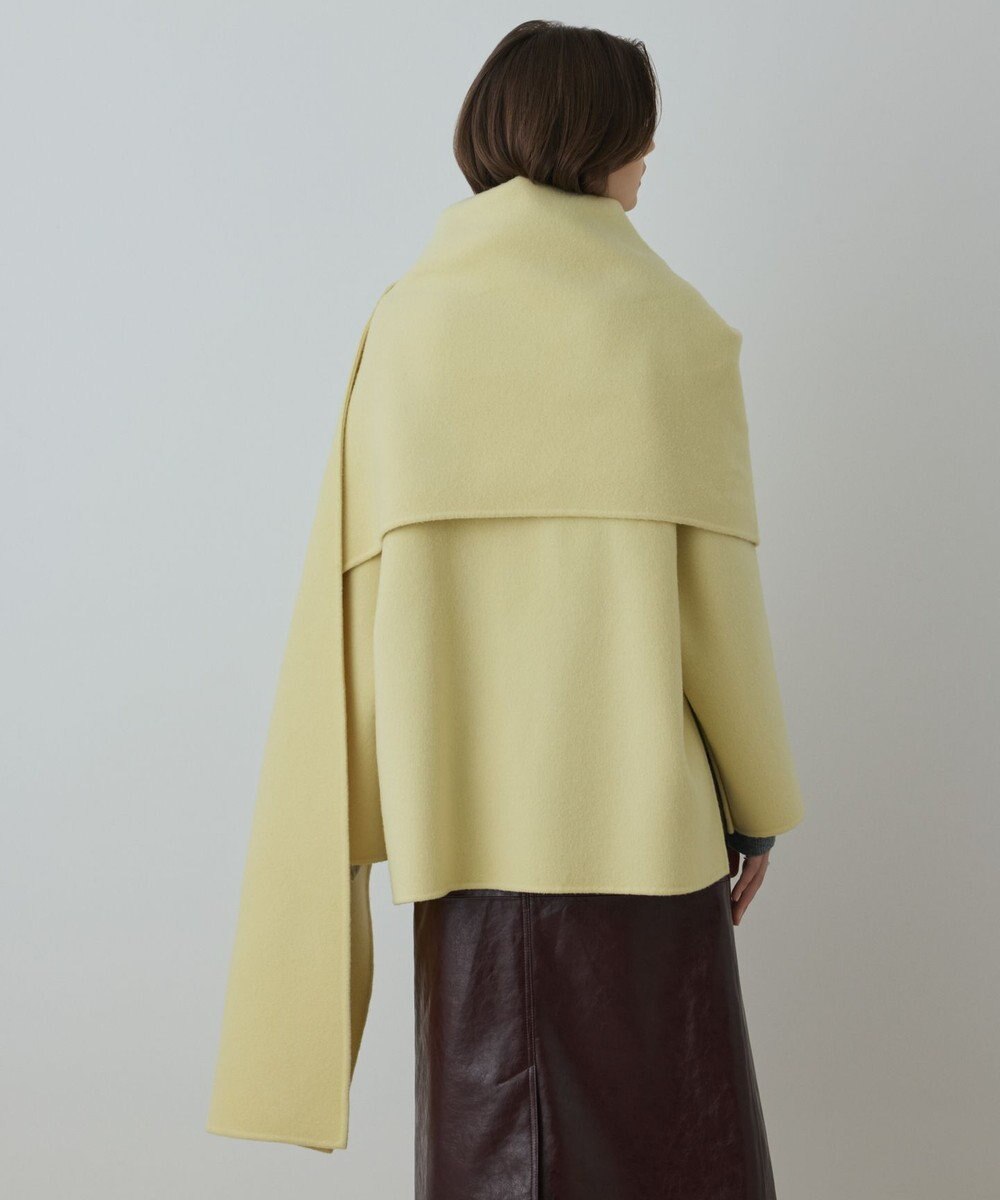 GRACE CONTINENTAL ストール付リバージップブルゾン 