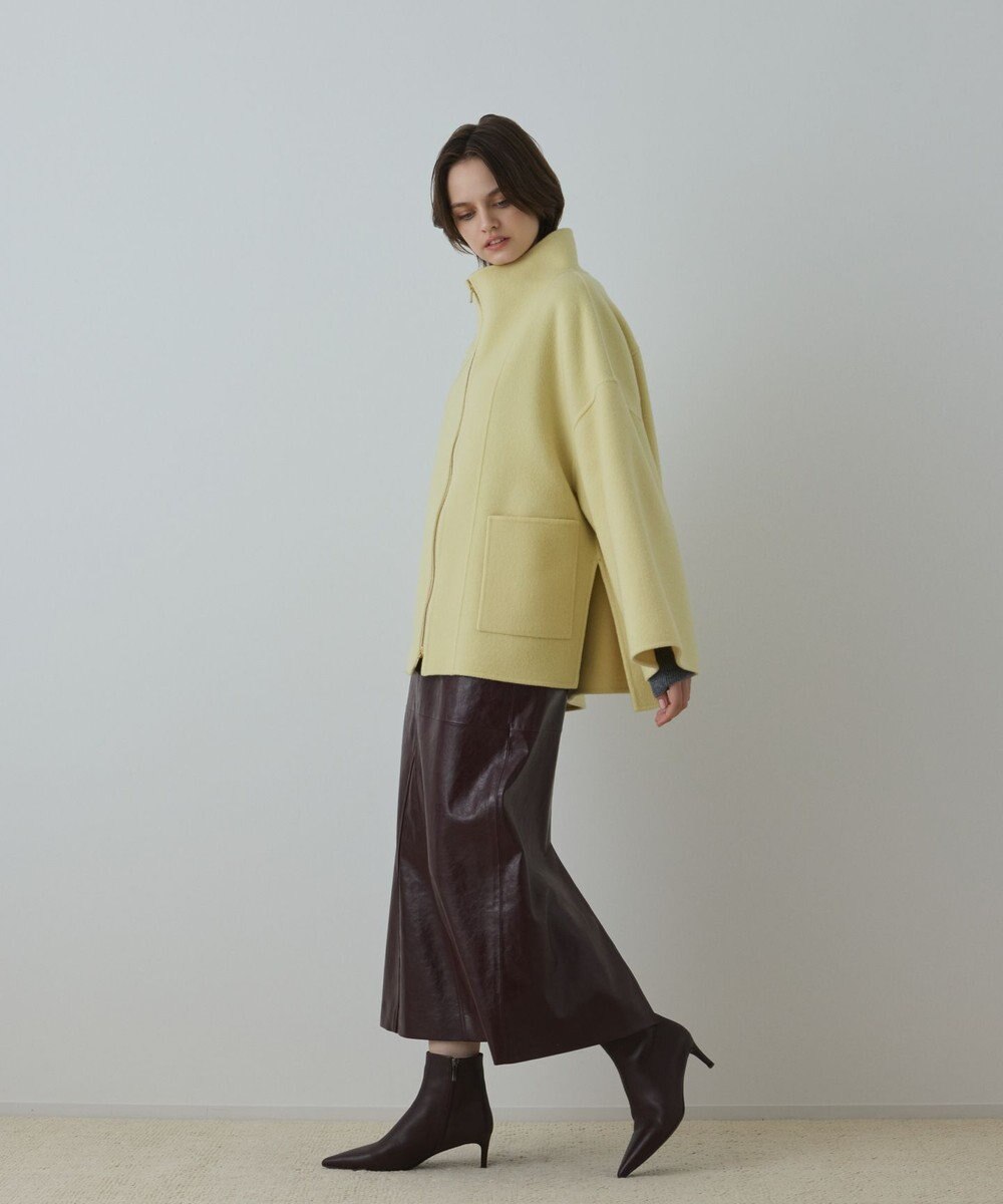 GRACE CONTINENTAL ストール付リバージップブルゾン 