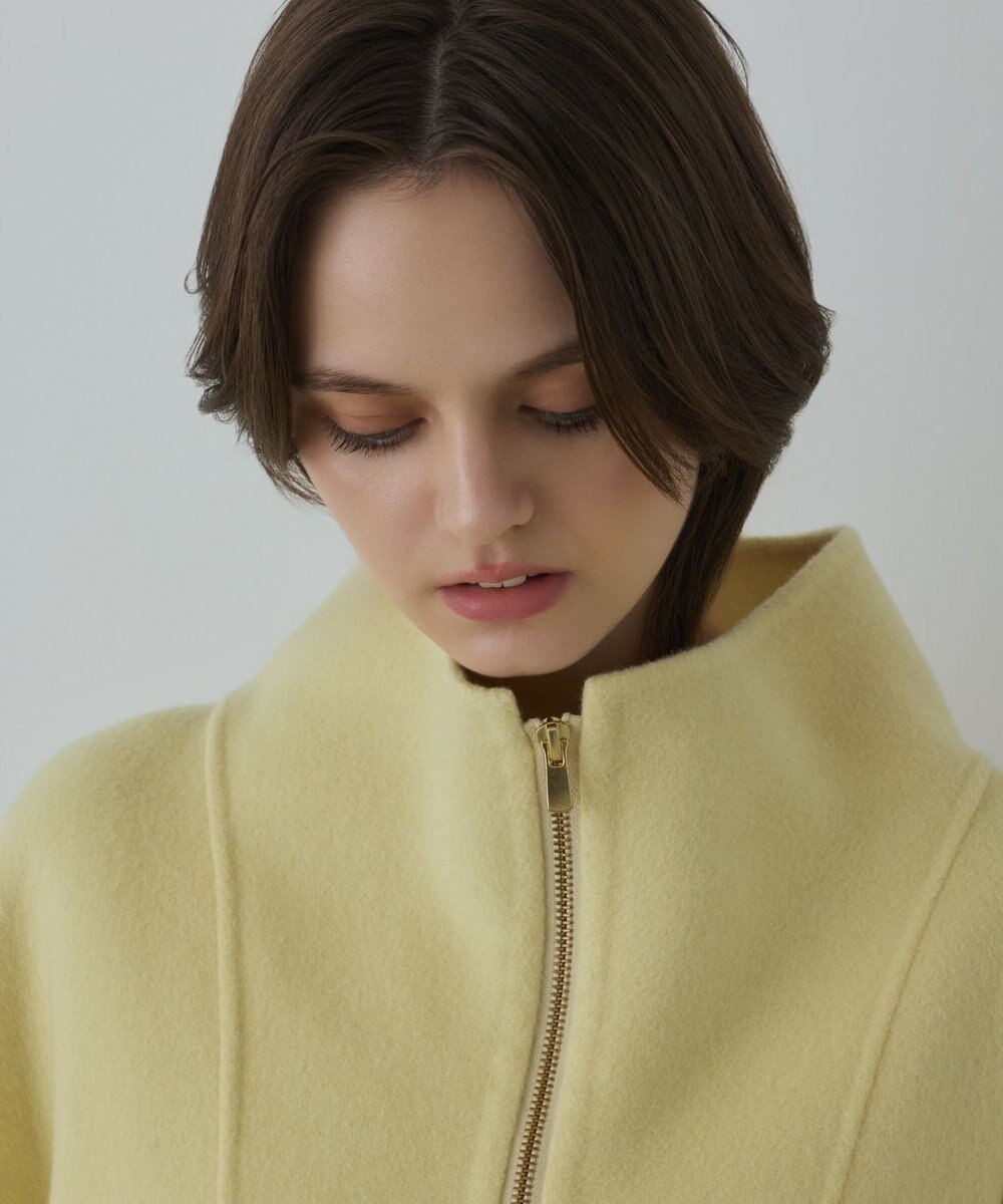 GRACE CONTINENTAL ストール付リバージップブルゾン 