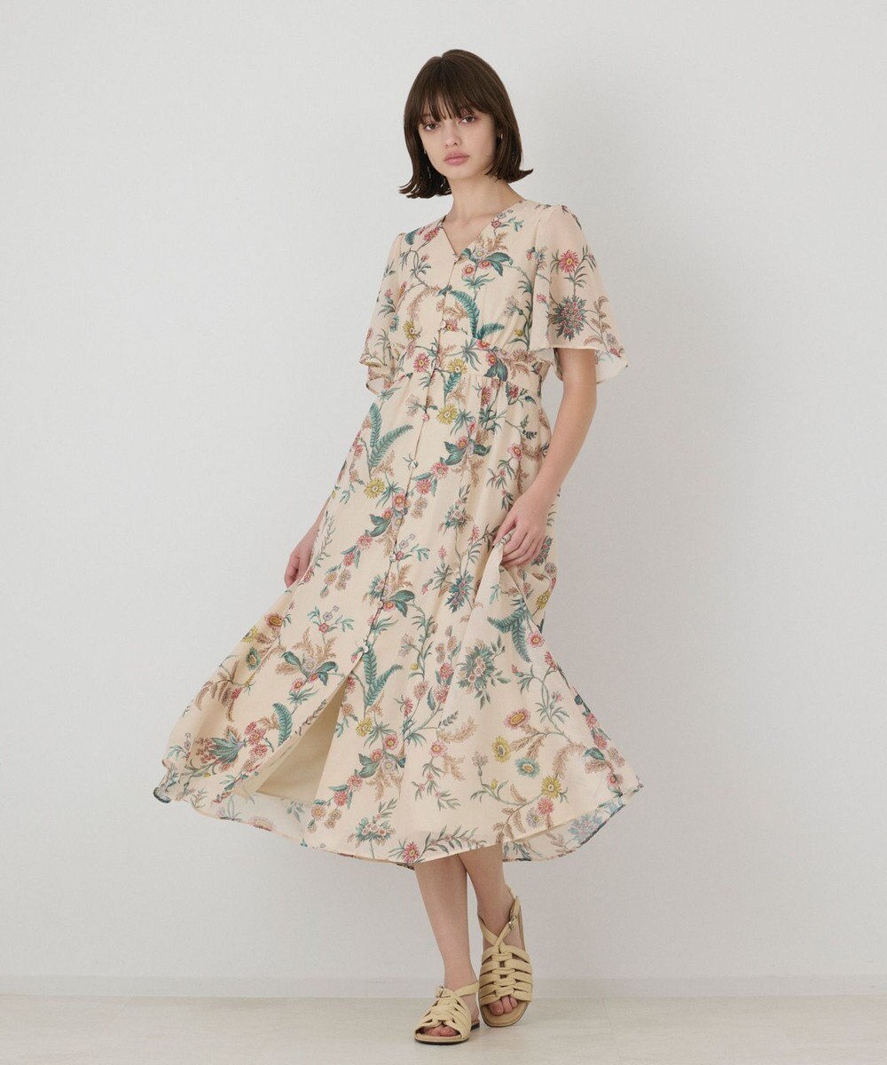 GRACE CONTINENTAL シノワズリプリントワンピース 