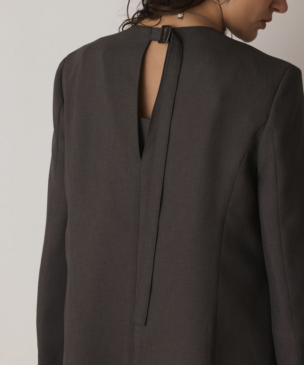 GRACE CONTINENTAL バックシャンノーカラージャケット 