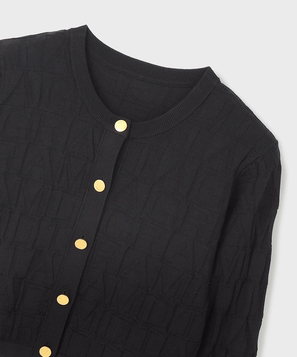 GRACE CONTINENTAL モノグラムニットカーディガン