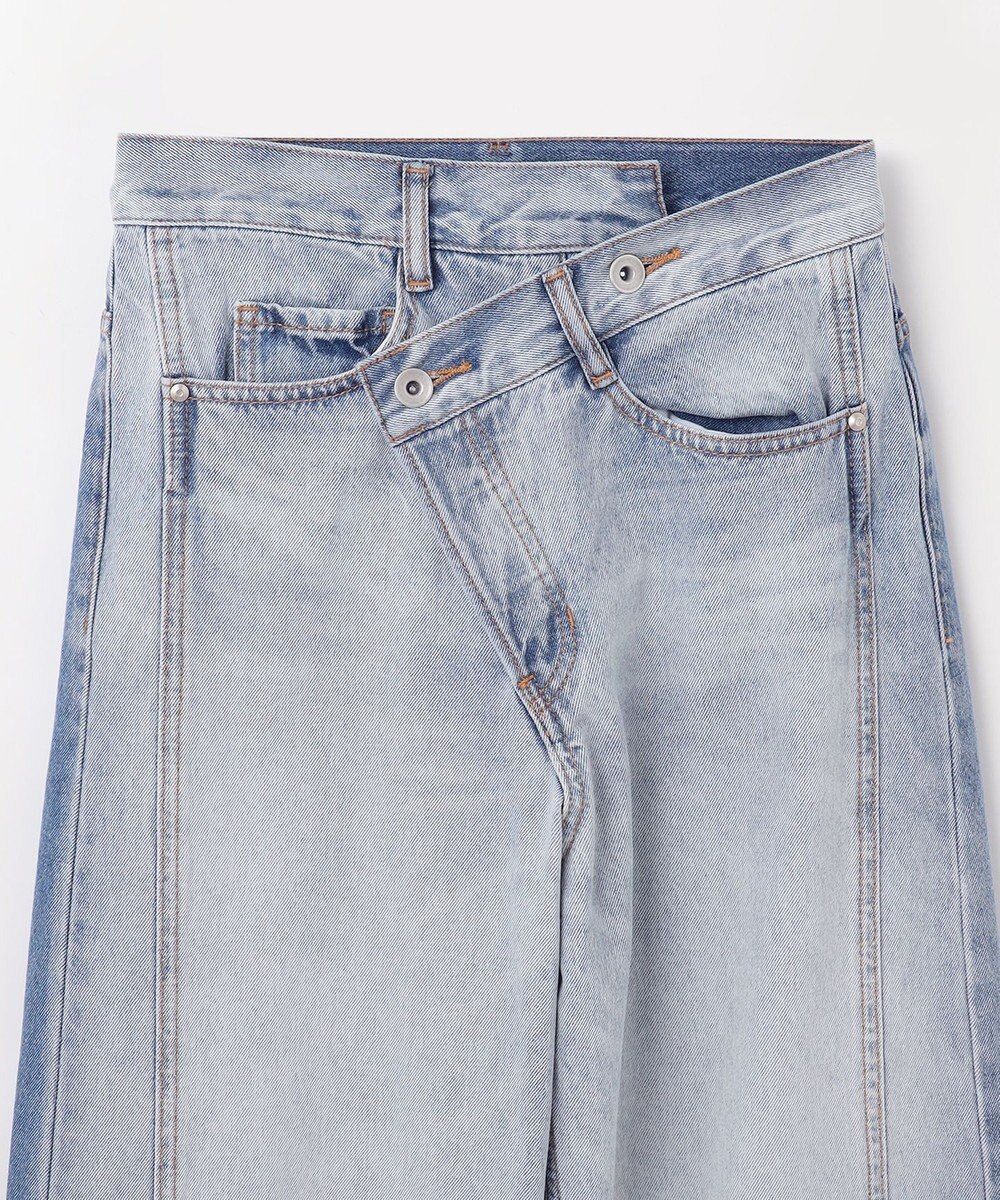 GRACE CONTINENTAL ラップデニムパンツ 