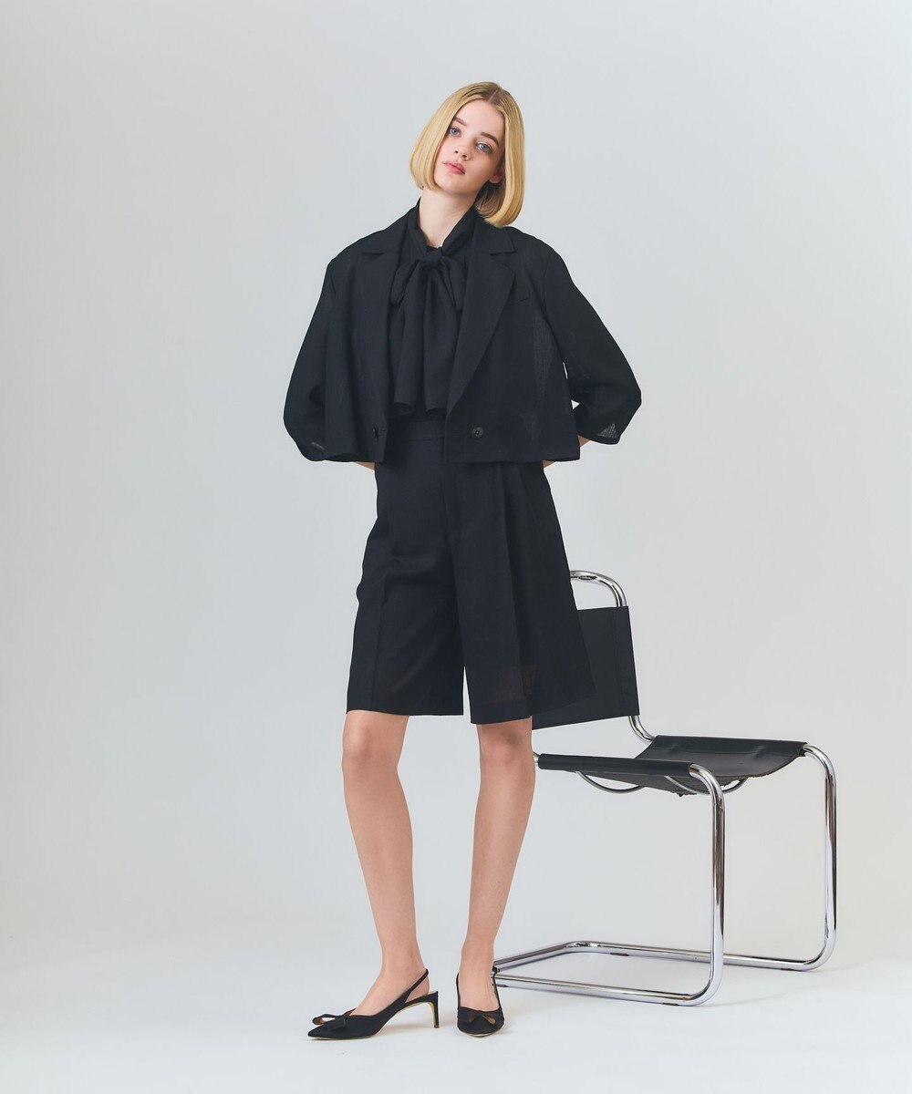 GRACE CONTINENTAL リネンライクシアージャケット 