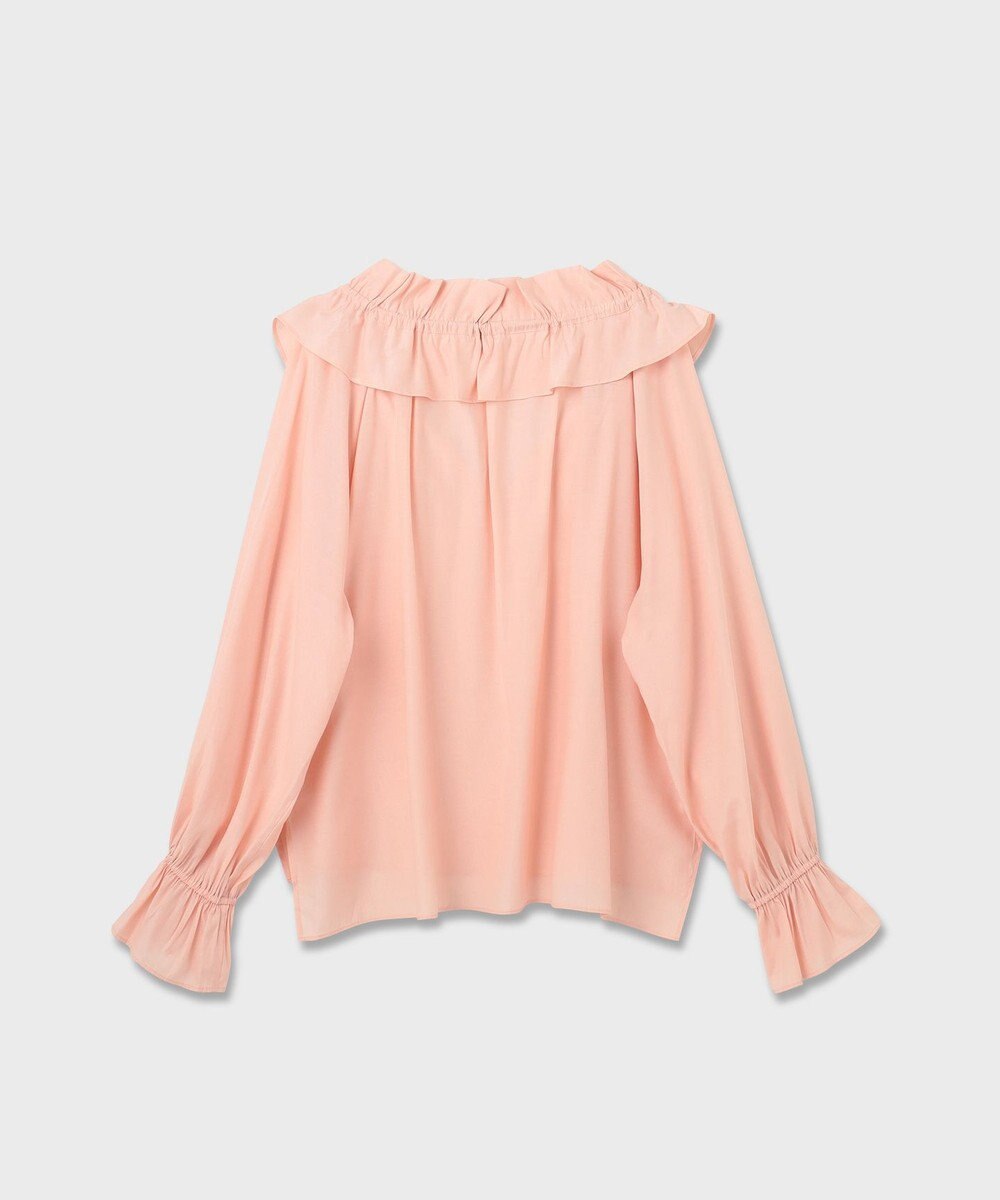 GRACE CONTINENTAL フリルカラーシアーカフタンブラウス