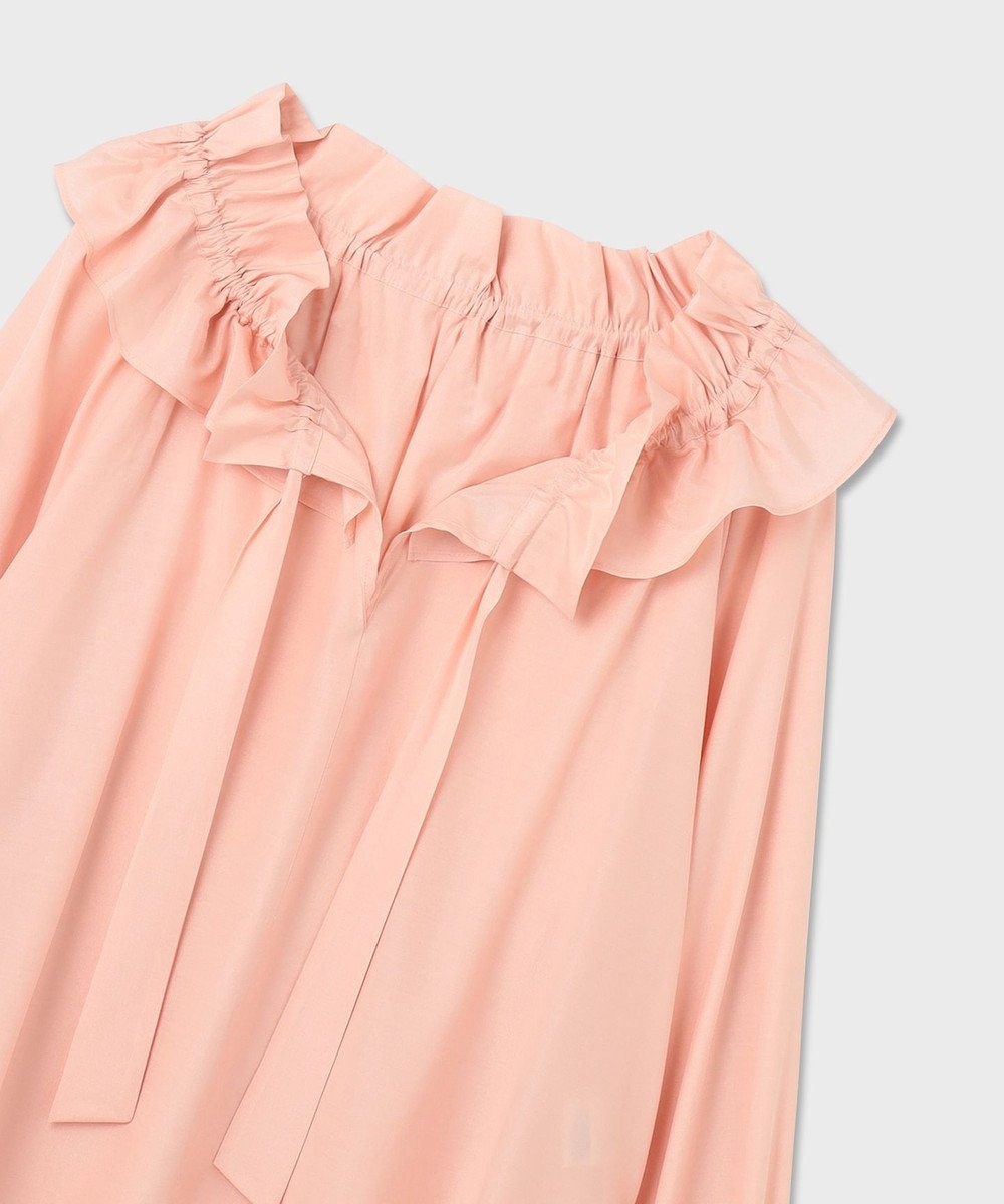 GRACE CONTINENTAL フリルカラーシアーカフタンブラウス