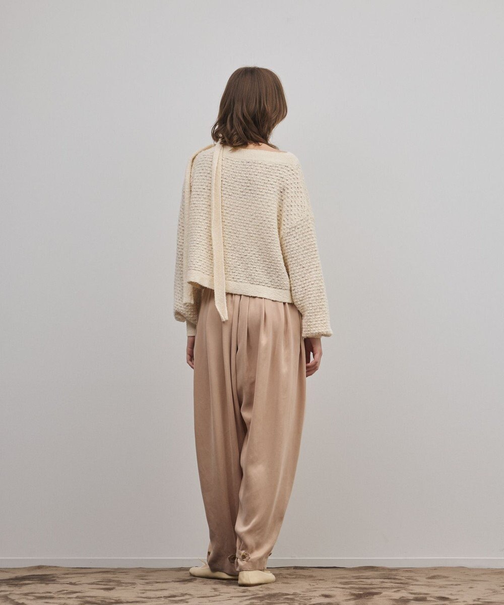 GRACE CONTINENTAL メッシュオーバーニットトップ 