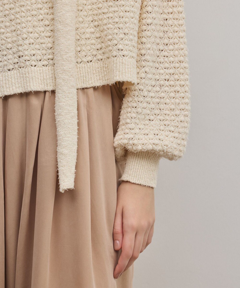 GRACE CONTINENTAL メッシュオーバーニットトップ 