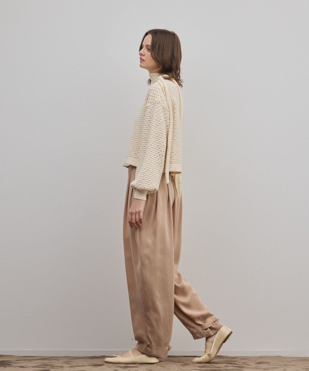 GRACE CONTINENTAL メッシュオーバーニットトップ 