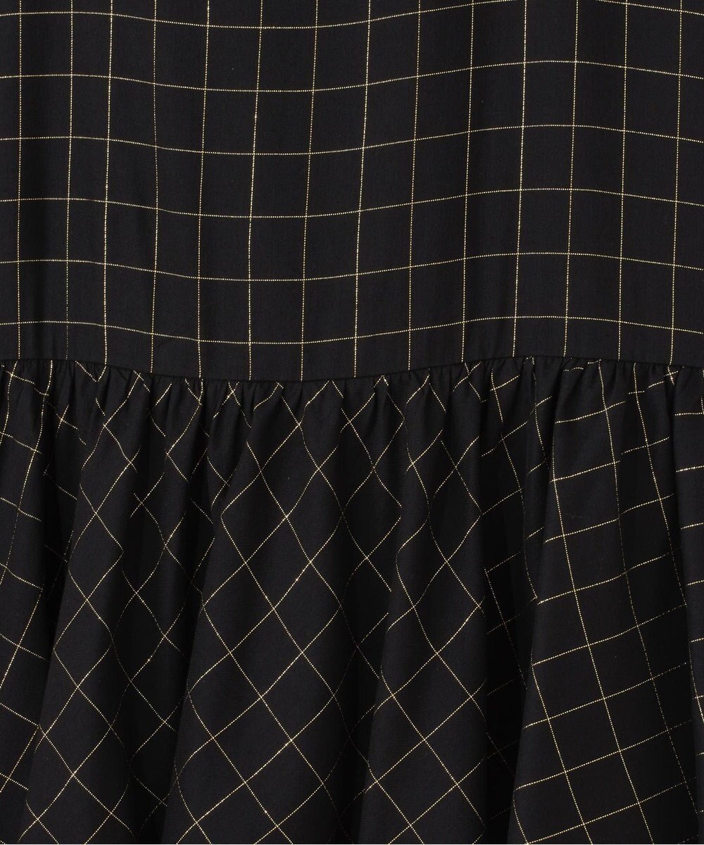 GRACE CONTINENTAL ラメチェックキャミドレス 