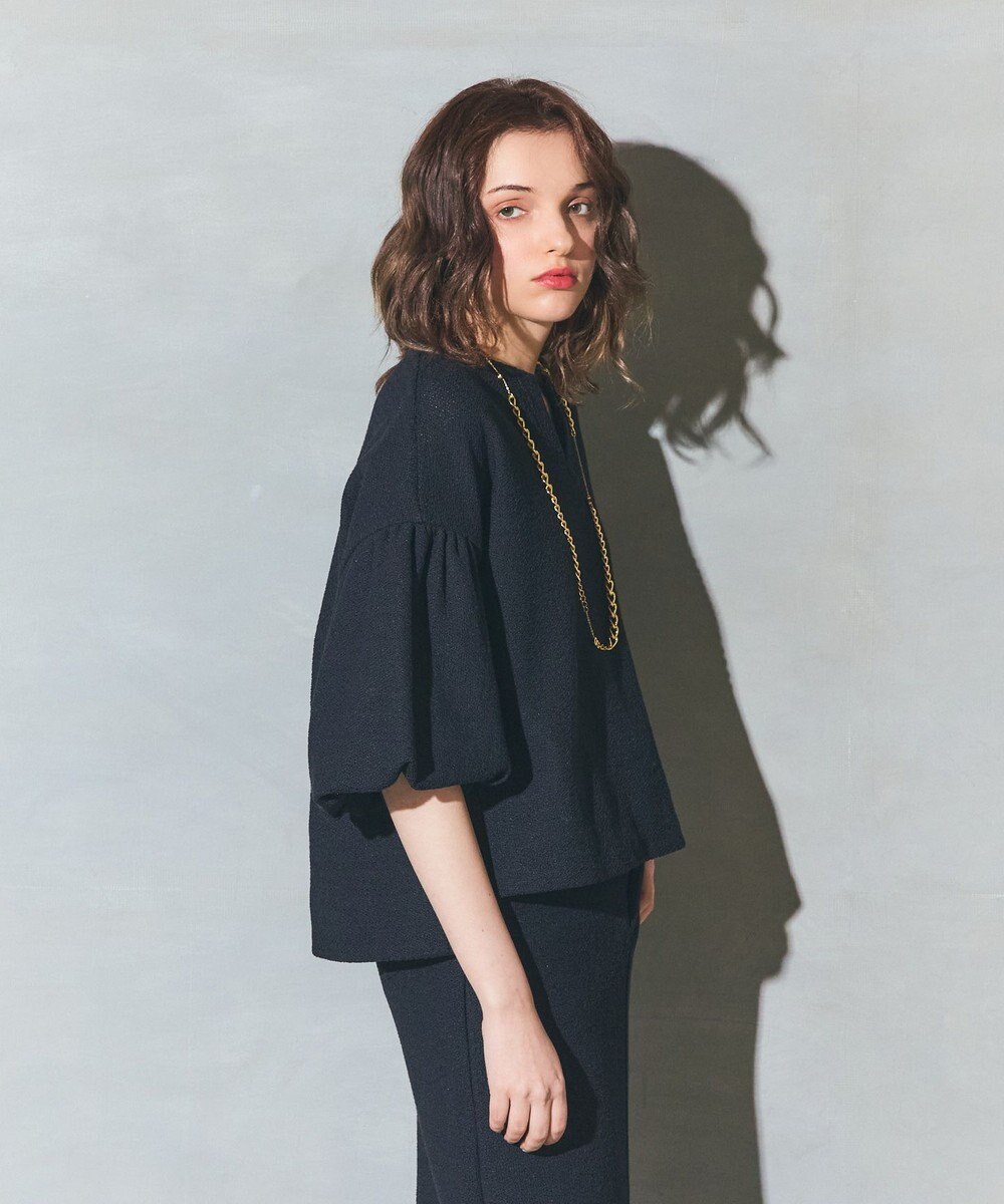 GRACE CONTINENTAL バルーンスリーブカットトップ 