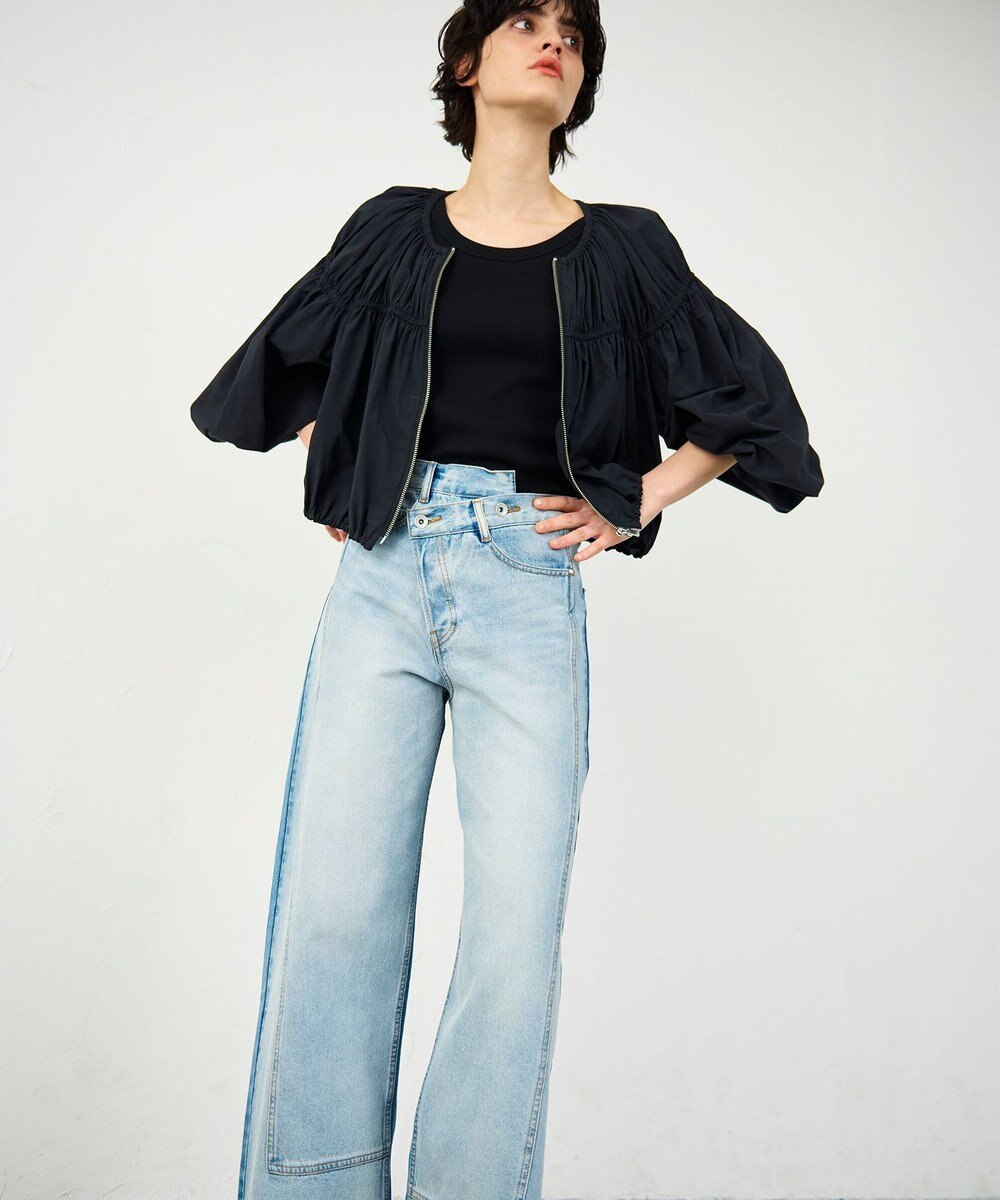 GRACE CONTINENTAL ラップデニムパンツ