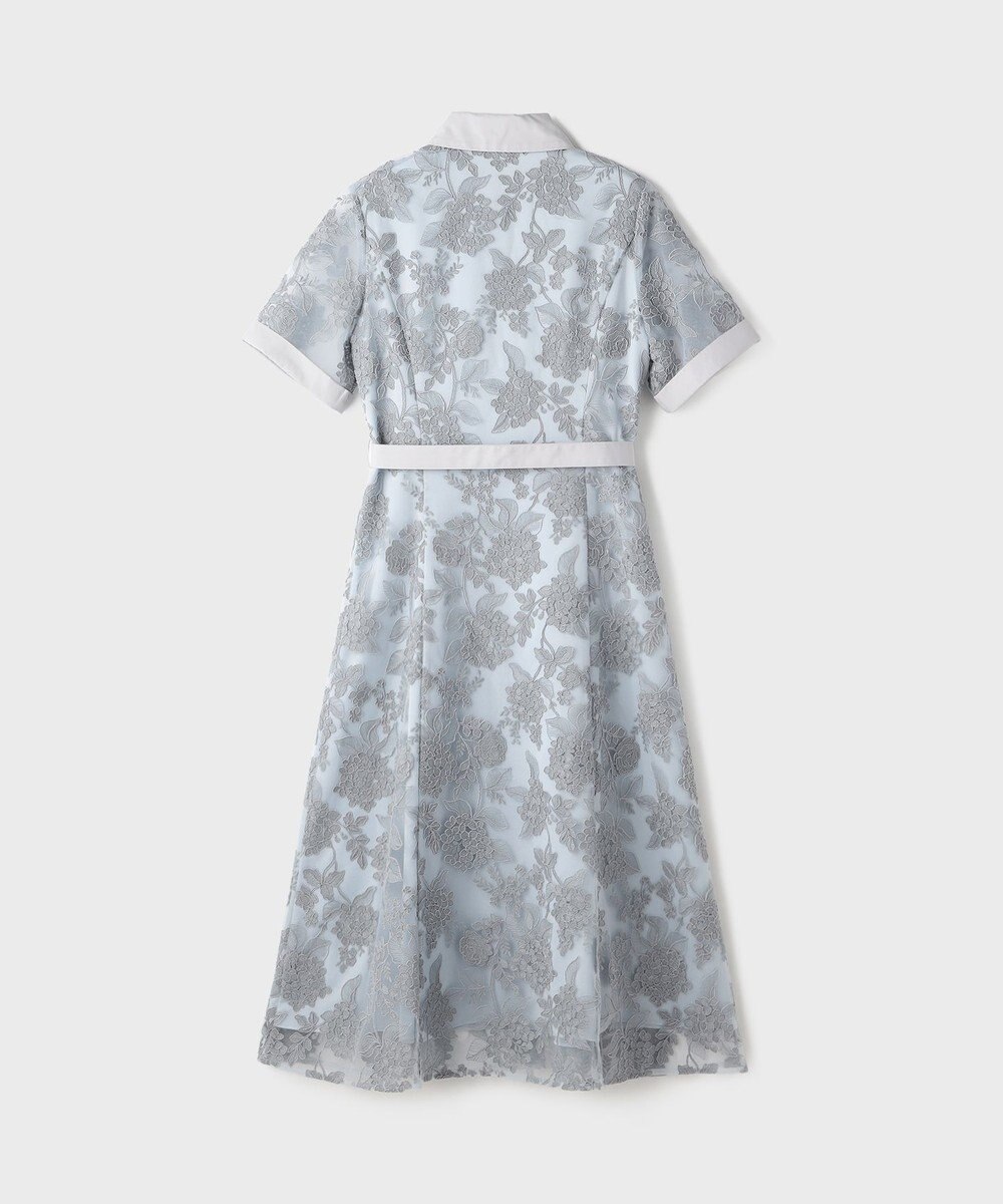 GRACE CONTINENTAL フラワーコード刺繍ワンピース 
