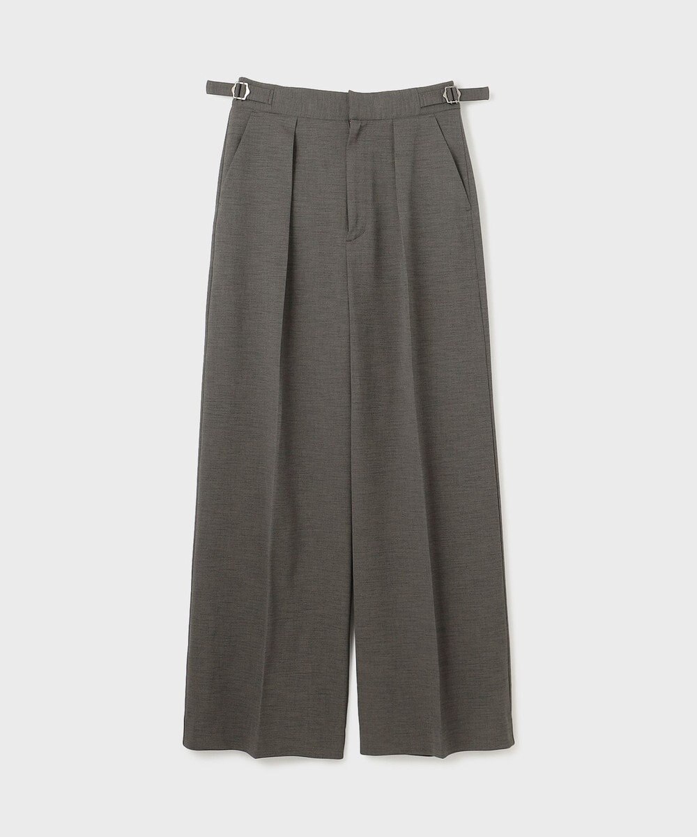 GRACE CONTINENTAL スラブストレッチタックパンツ 