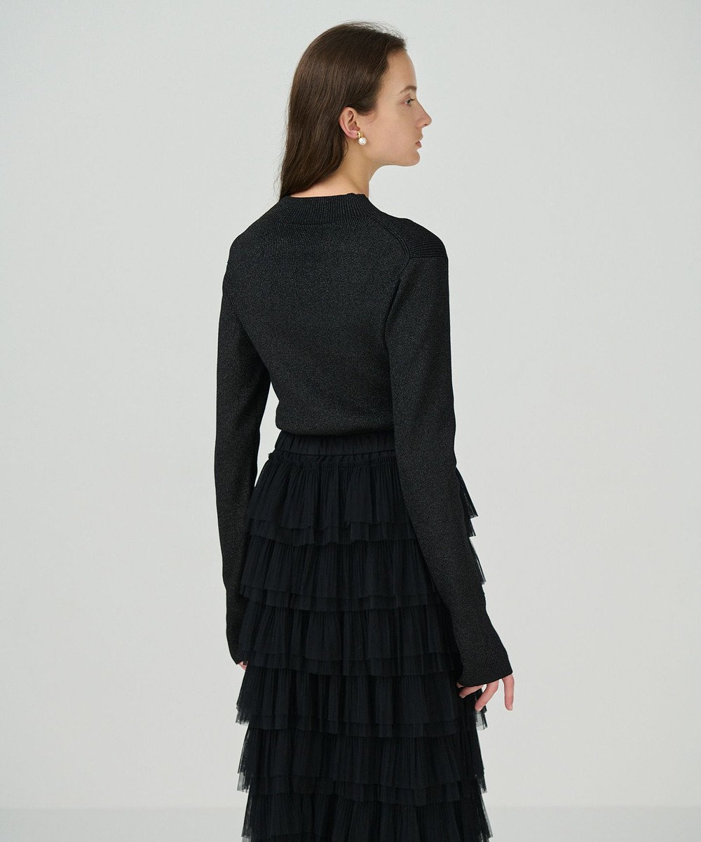 GRACE CONTINENTAL ラメハイゲージニットトップ