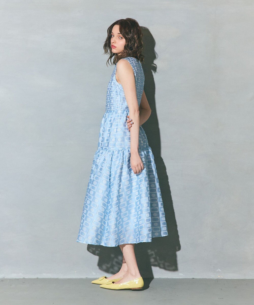 GRACE CONTINENTAL キカドットジャガードドレス 