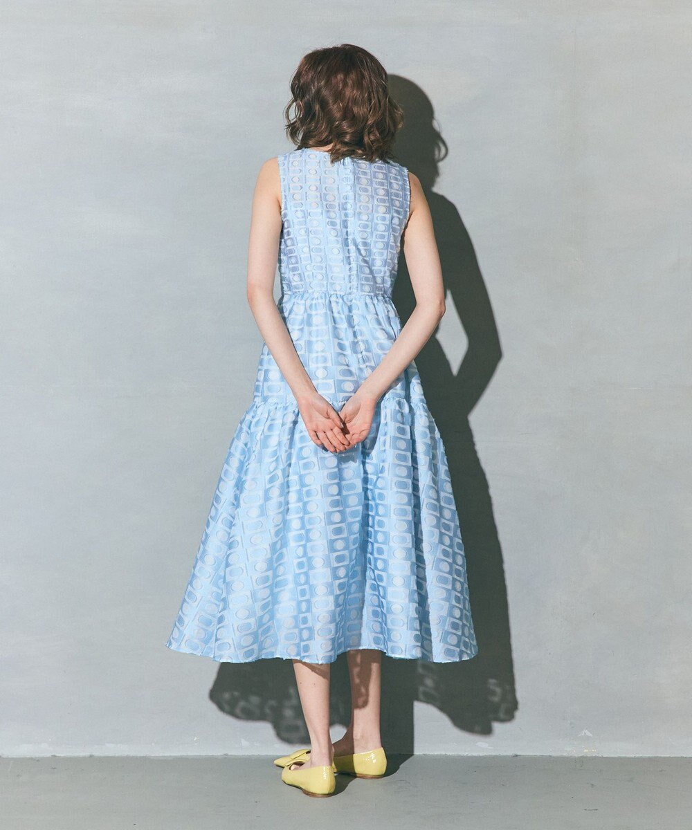 GRACE CONTINENTAL キカドットジャガードドレス 