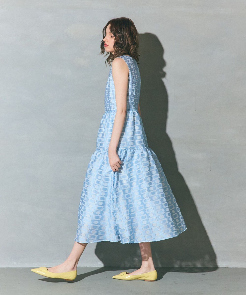 GRACE CONTINENTAL キカドットジャガードドレス 