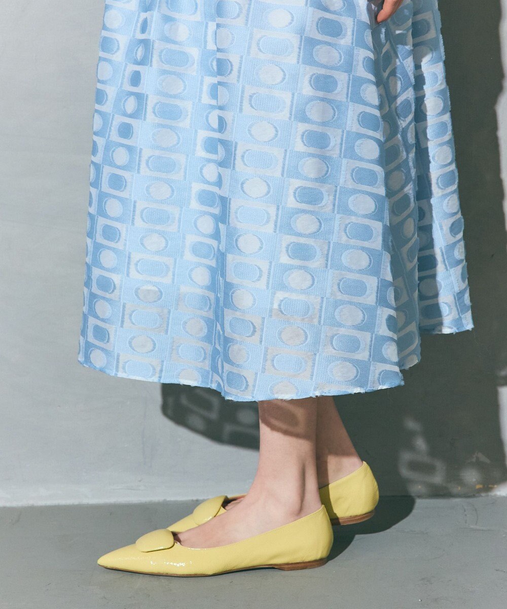 GRACE CONTINENTAL キカドットジャガードドレス 