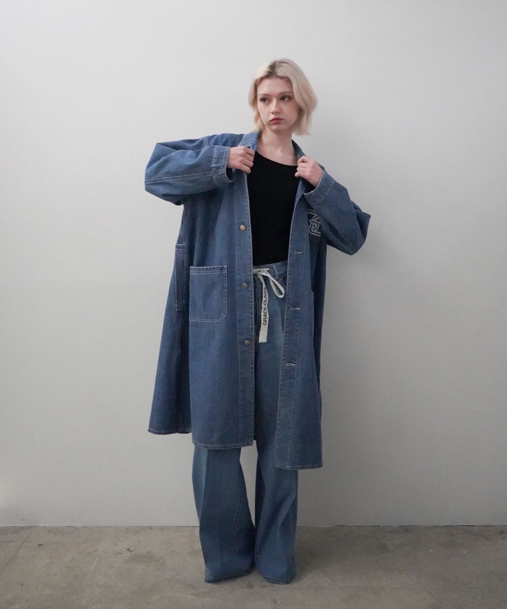 GRACE CONTINENTAL メカニックデニムコート 