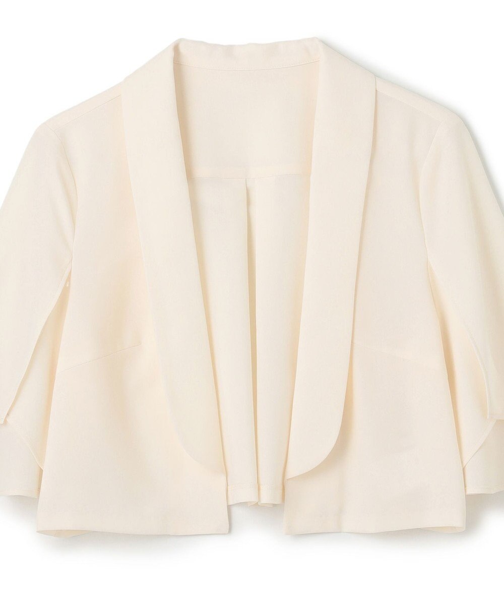 GRACE CONTINENTAL ケープスリーブシアージャケット 