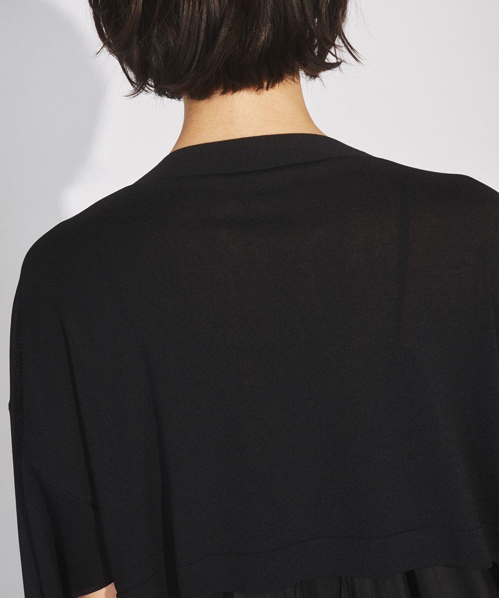 GRACE CONTINENTAL ショートルーズニットカーディガン 