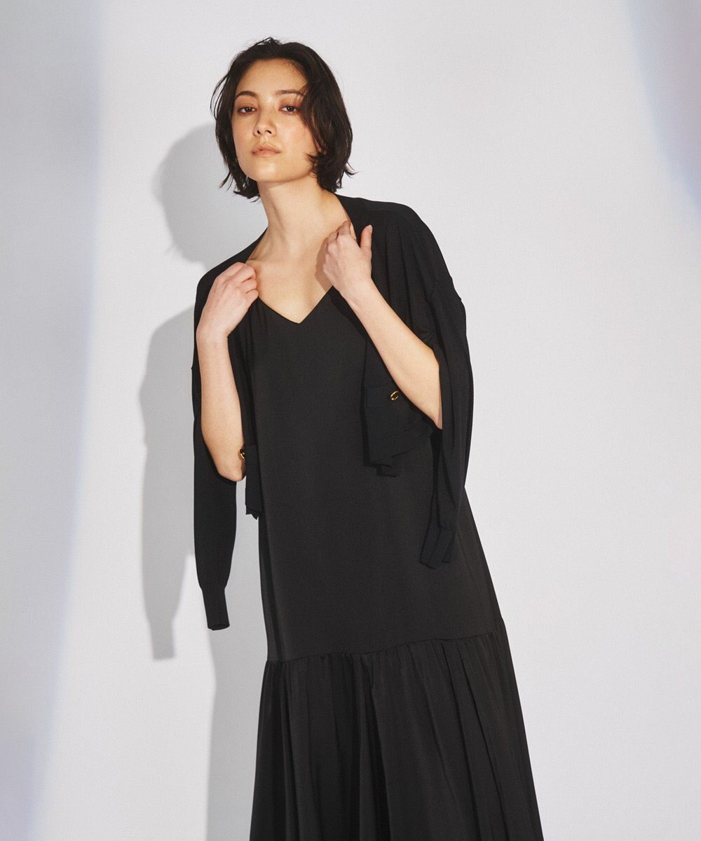 GRACE CONTINENTAL ショートルーズニットカーディガン 