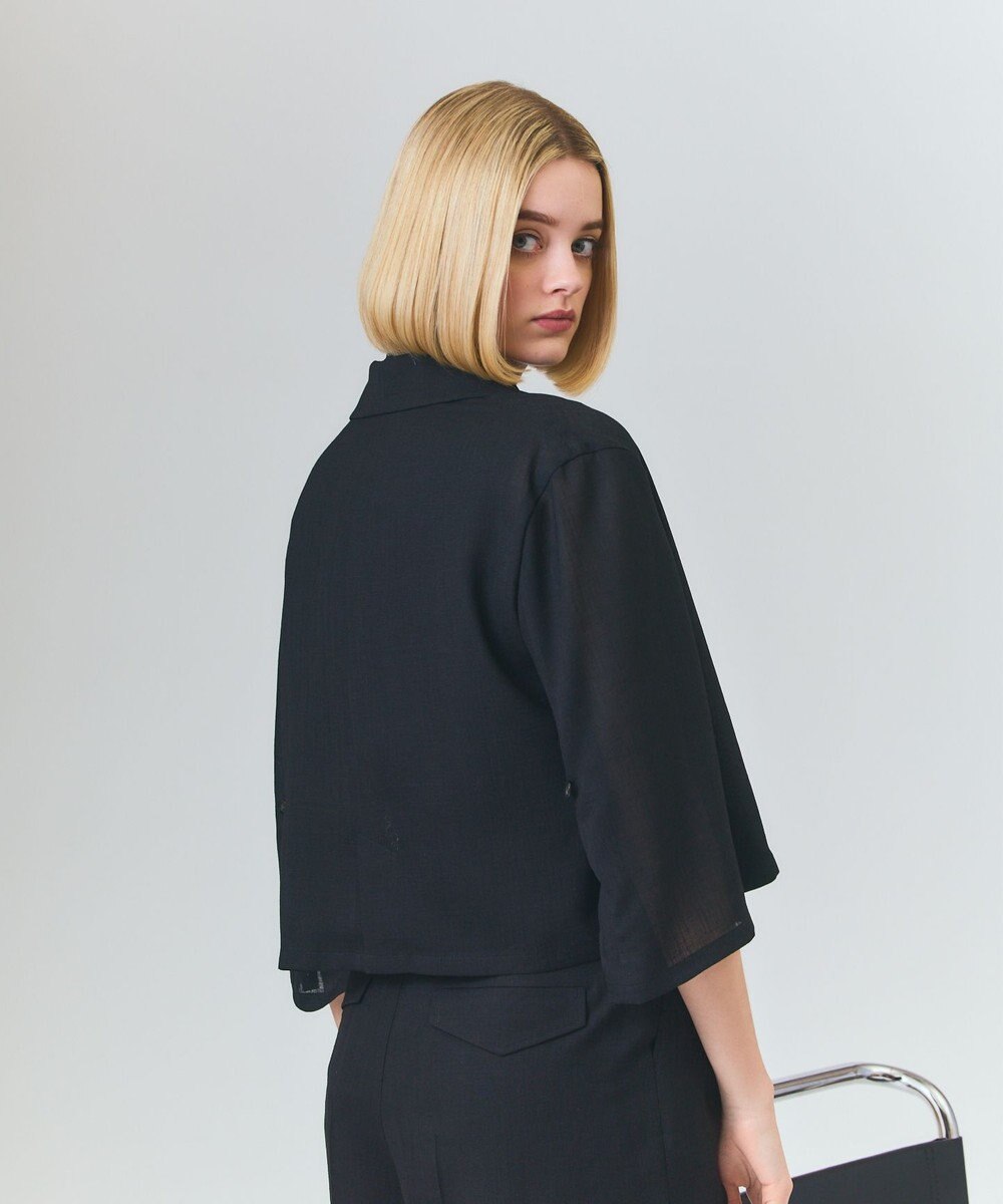 GRACE CONTINENTAL リネンライクシアージャケット