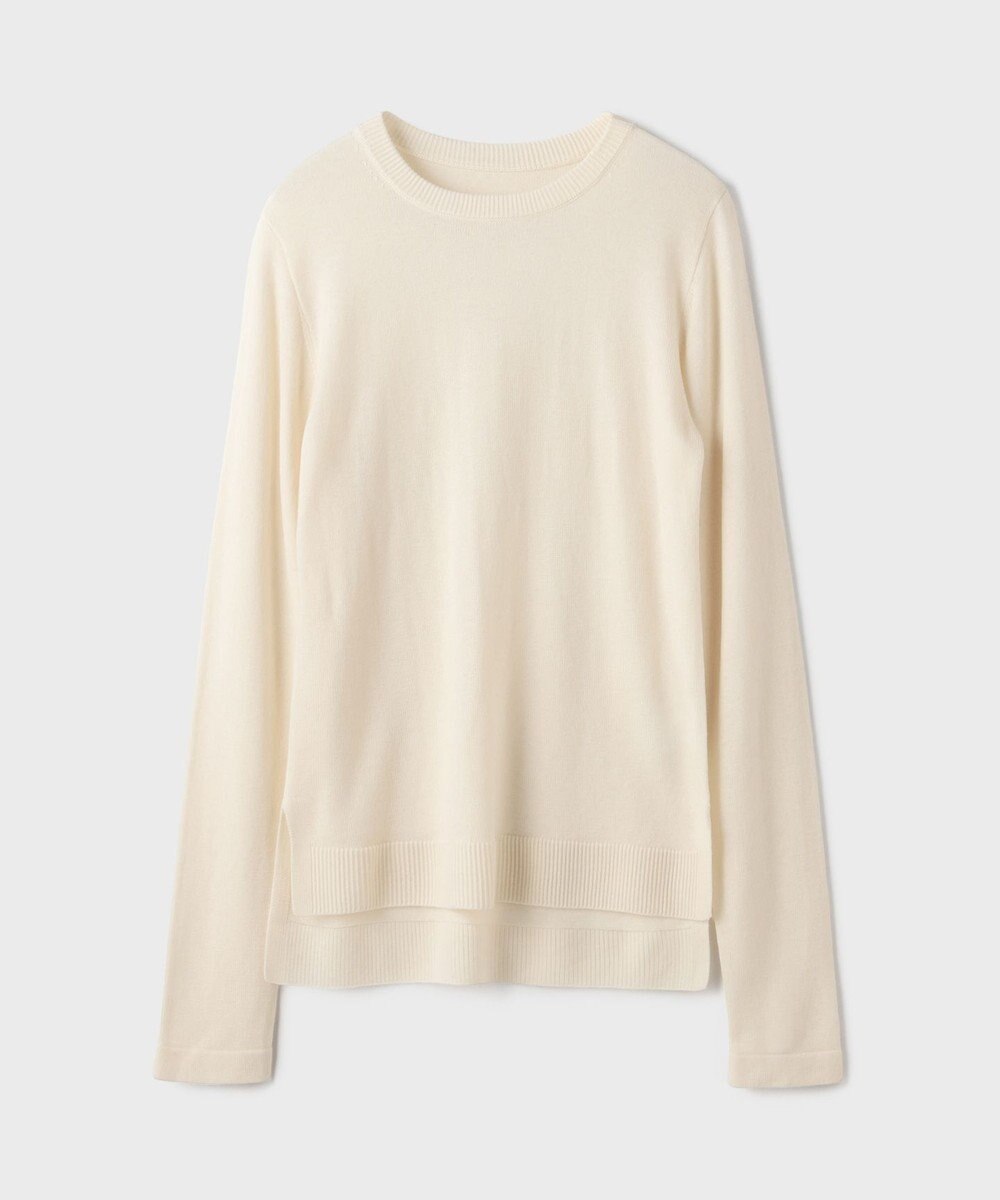 GRACE CONTINENTAL ボウ付ニットトップ 