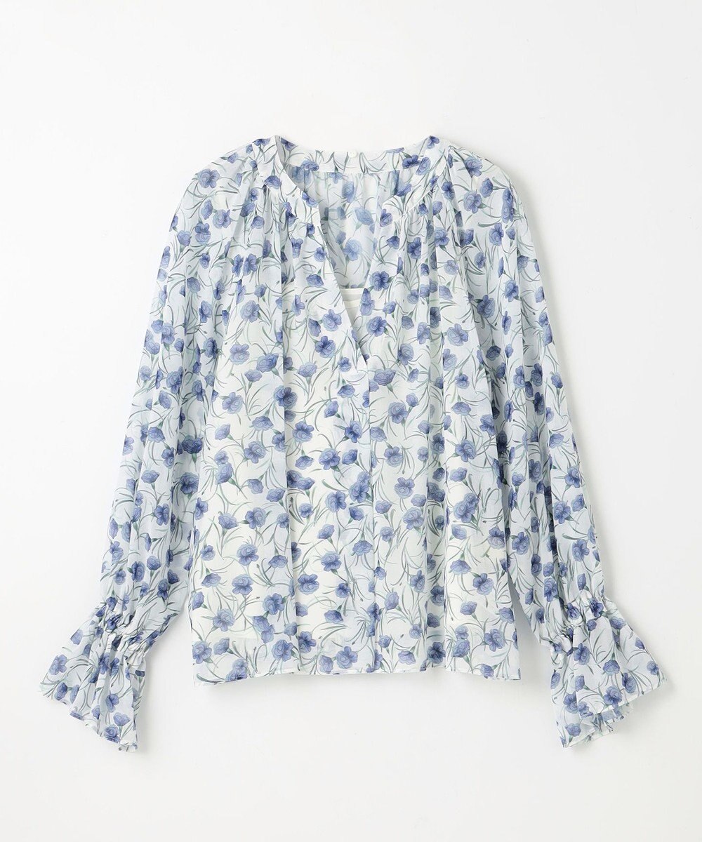 GRACE CONTINENTAL スモールフラワーケープトップ 