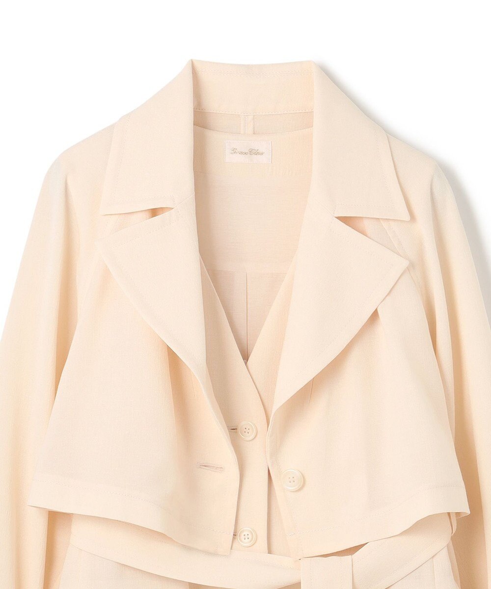 GRACE CONTINENTAL ストレッチスラブ3WAYコート 