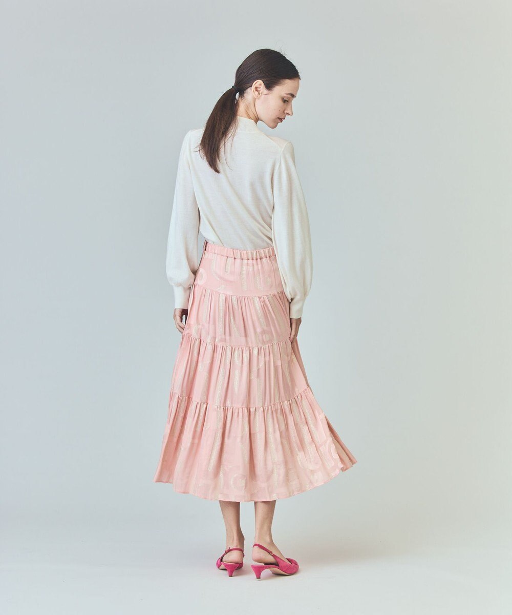 GRACE CONTINENTAL ラメジャガードサテンスカート