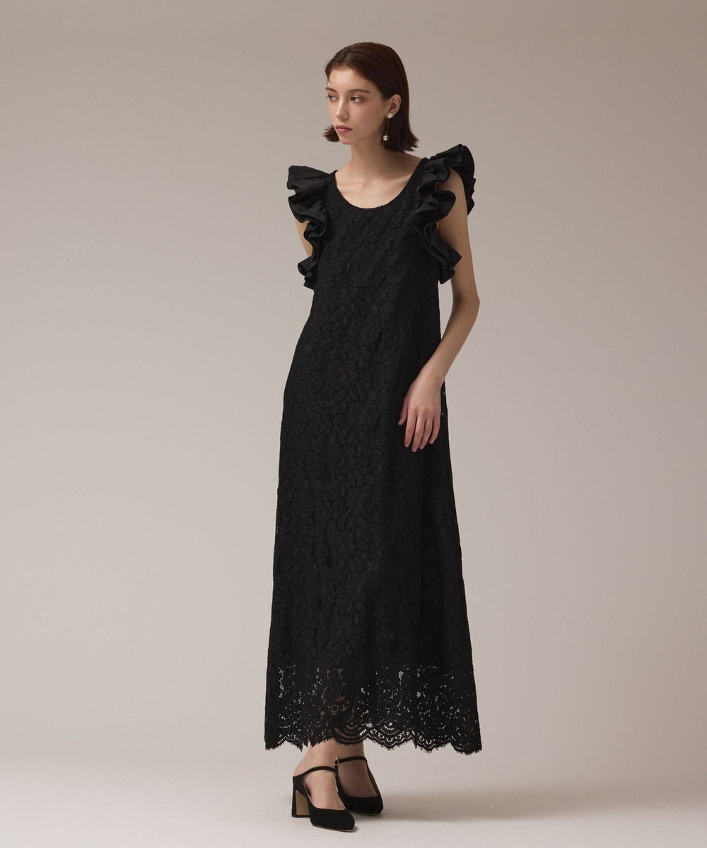 GRACE CONTINENTAL フリルレースワンピース 