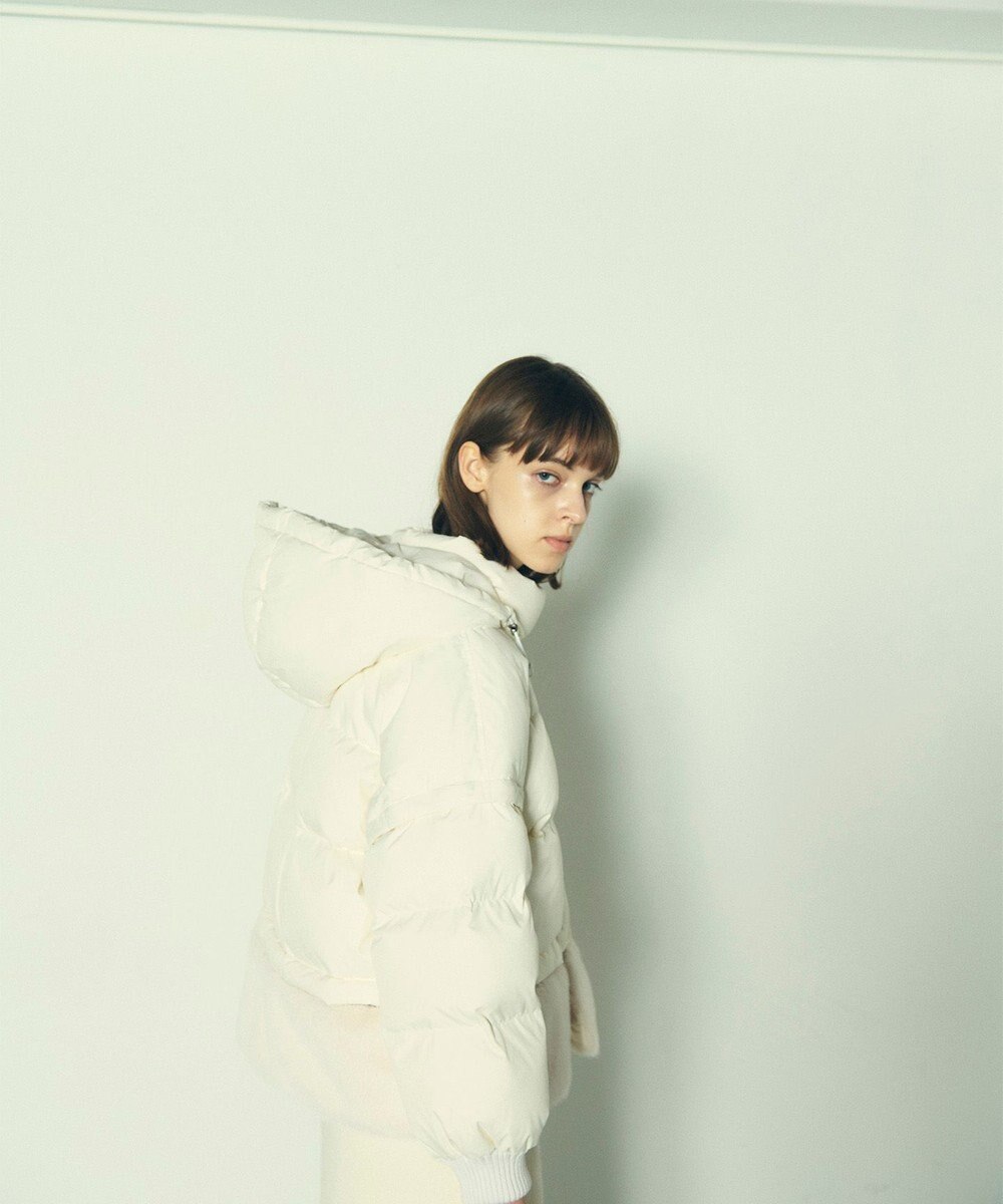 GRACE CONTINENTAL ヘムファーショートダウンジャケット 