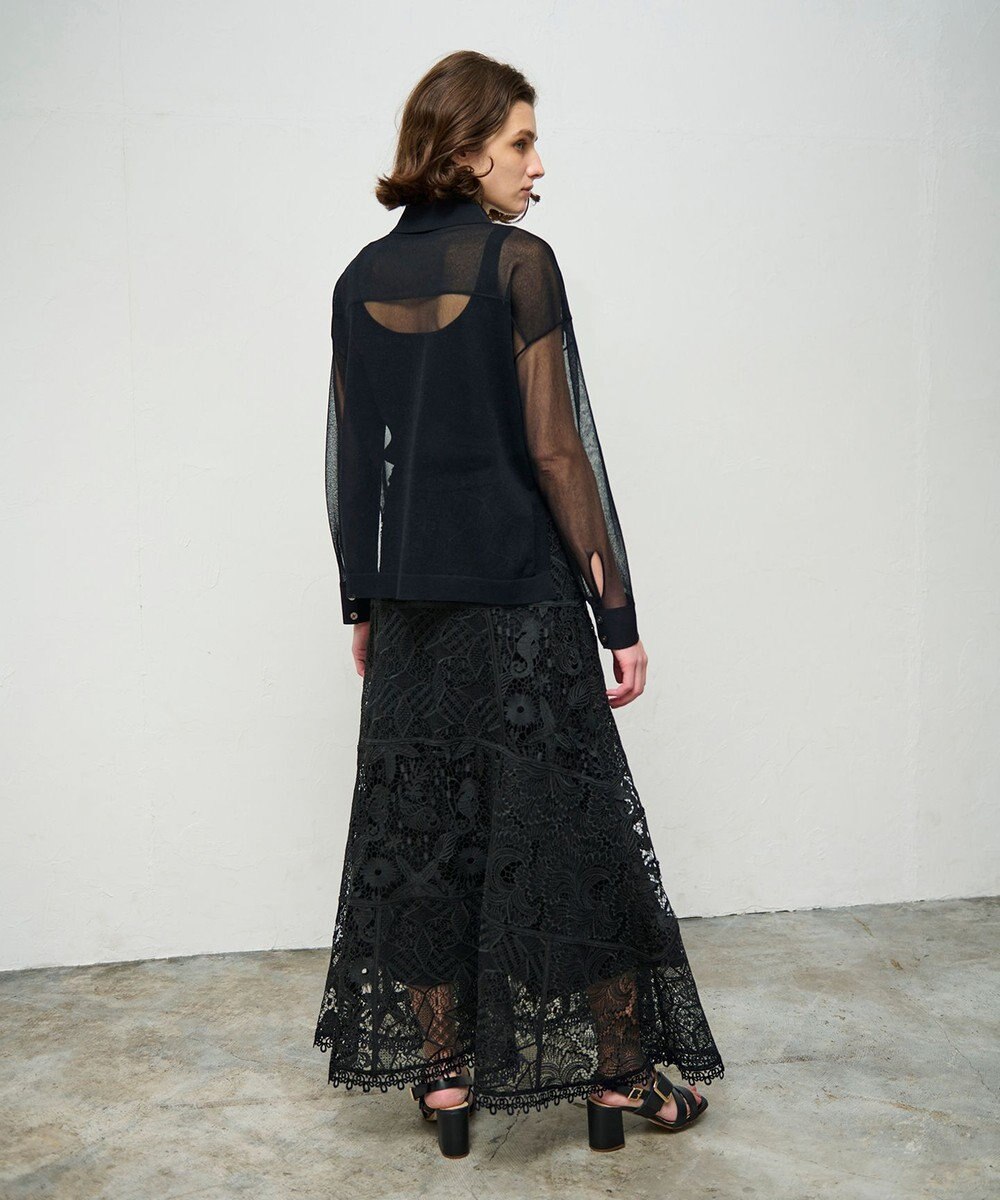 GRACE CONTINENTAL ケミカルレースパッチワークスカート