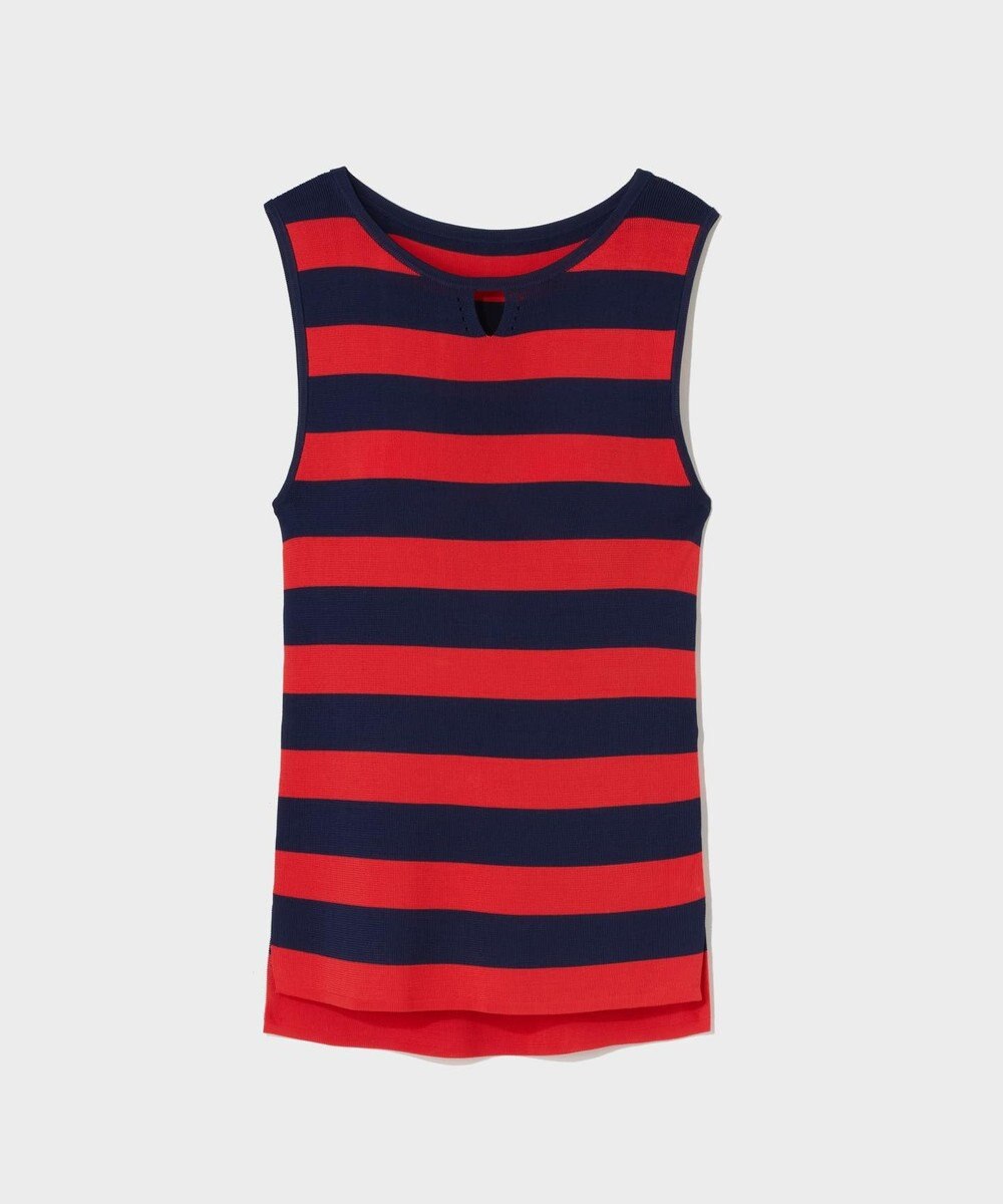 GRACE CONTINENTAL ラインニットノースリーブ