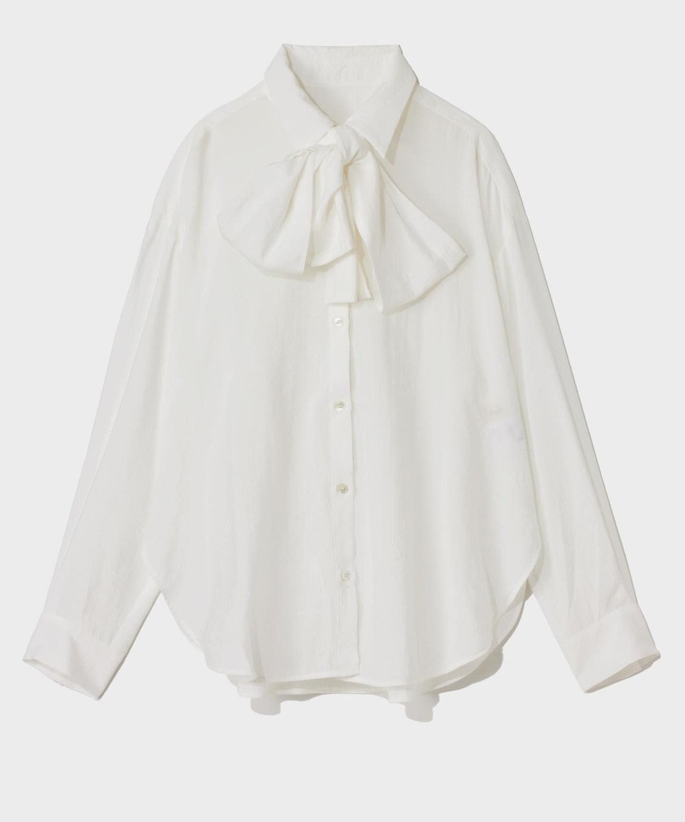 GRACE CONTINENTAL ボウタイシアーシャツ 