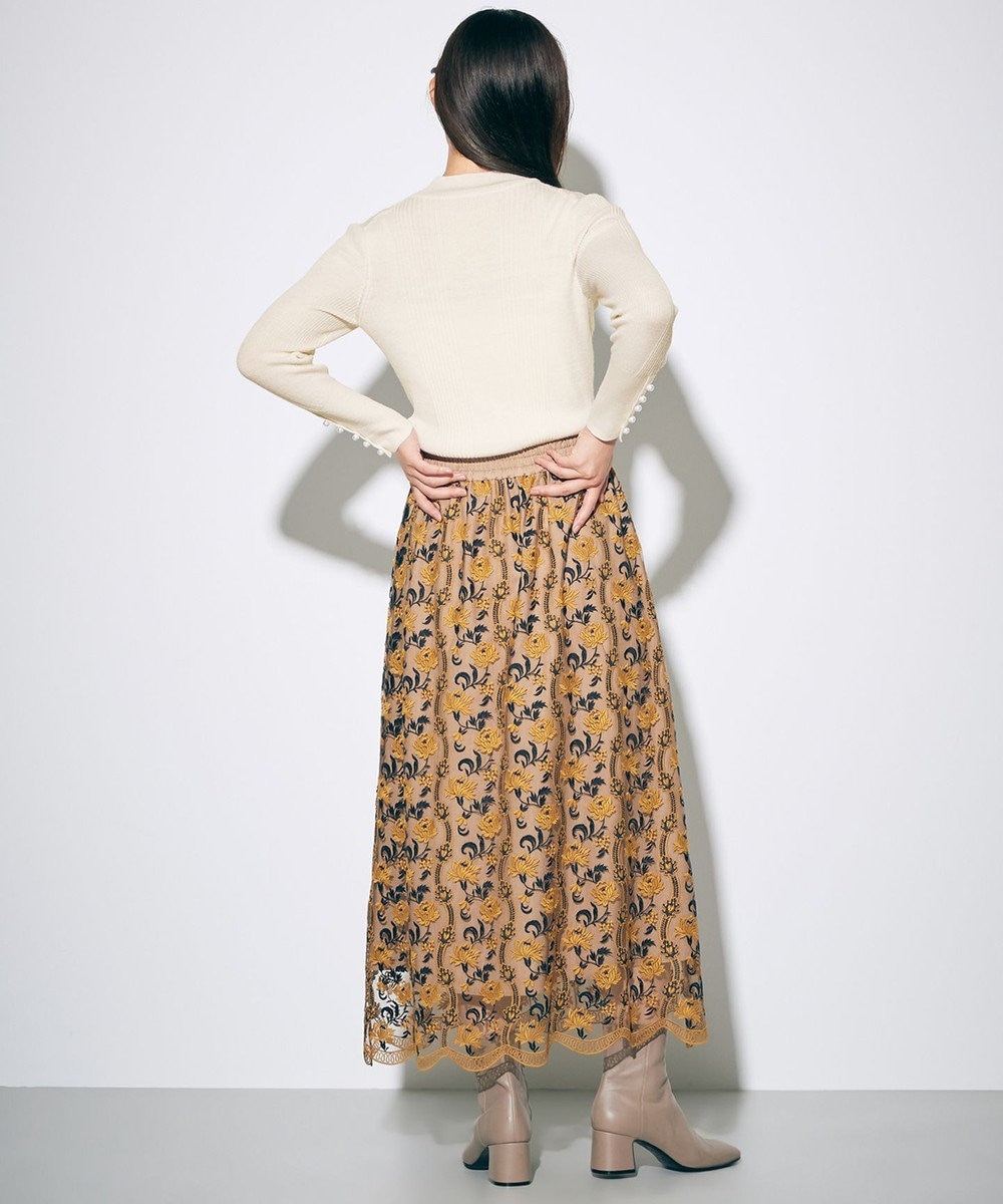 サラサ刺繍ギャザースカート / GRACE CONTINENTAL | GRACE CONTINENTAL 
