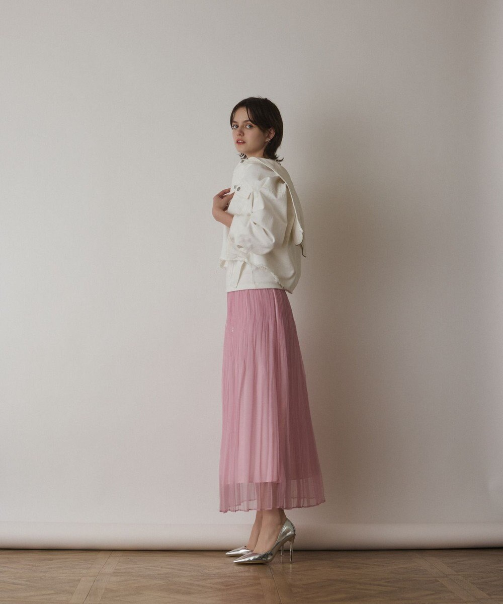 GRACE CONTINENTAL オーガンスパンコールスカート