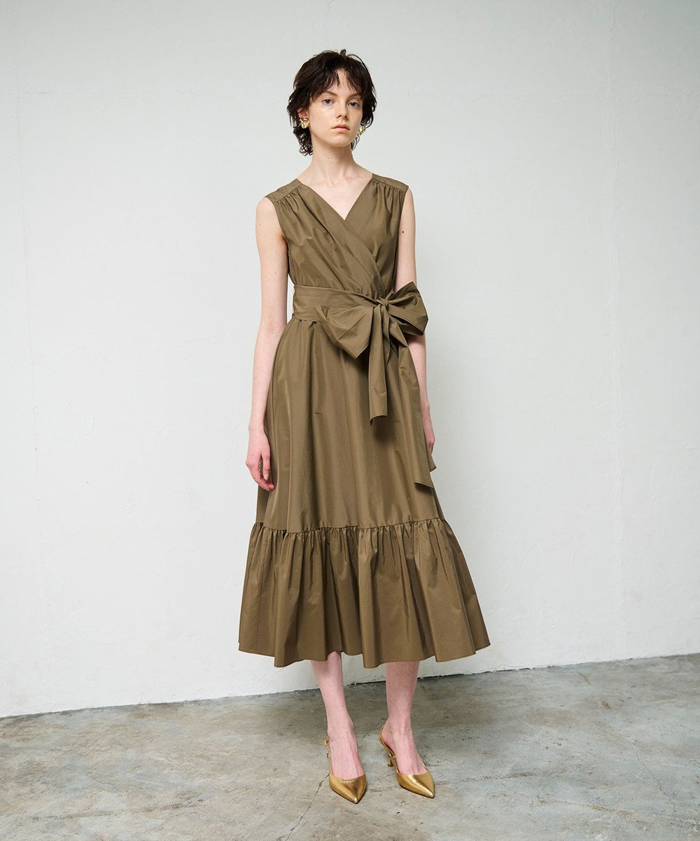 GRACE CONTINENTAL ライトタフタドレス