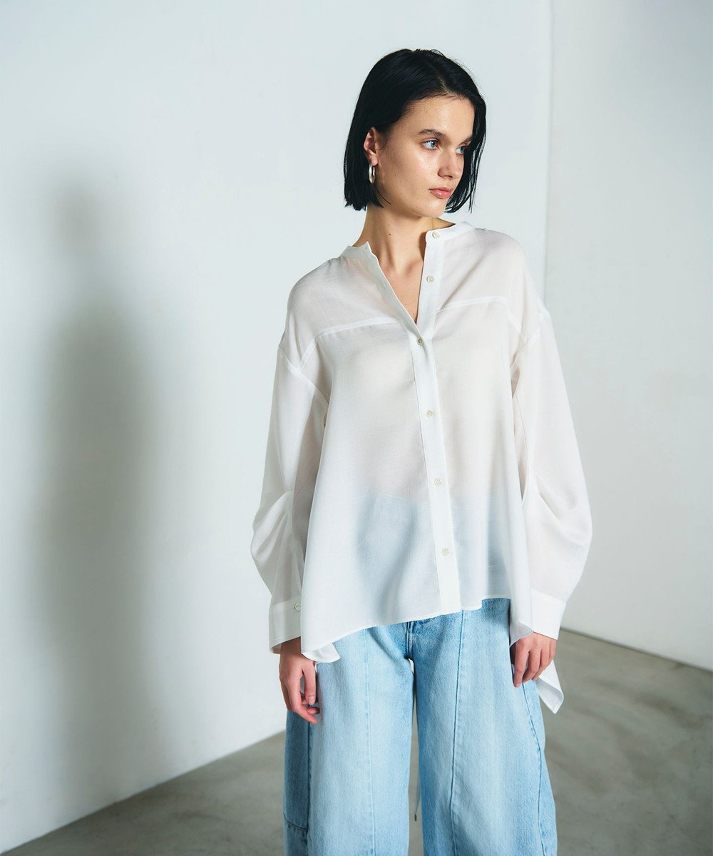 GRACE CONTINENTAL バックシャンオーバーシャツ